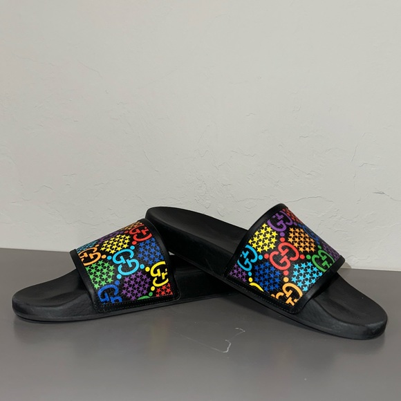 Gucci Psychedelic Slides - Picture 1 of 3